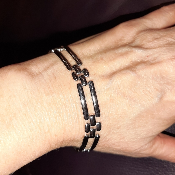 Monet silver tone bracelet